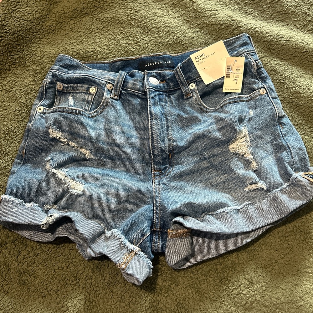 Abercrombie & Fitch Women's Blue Denim Shorts